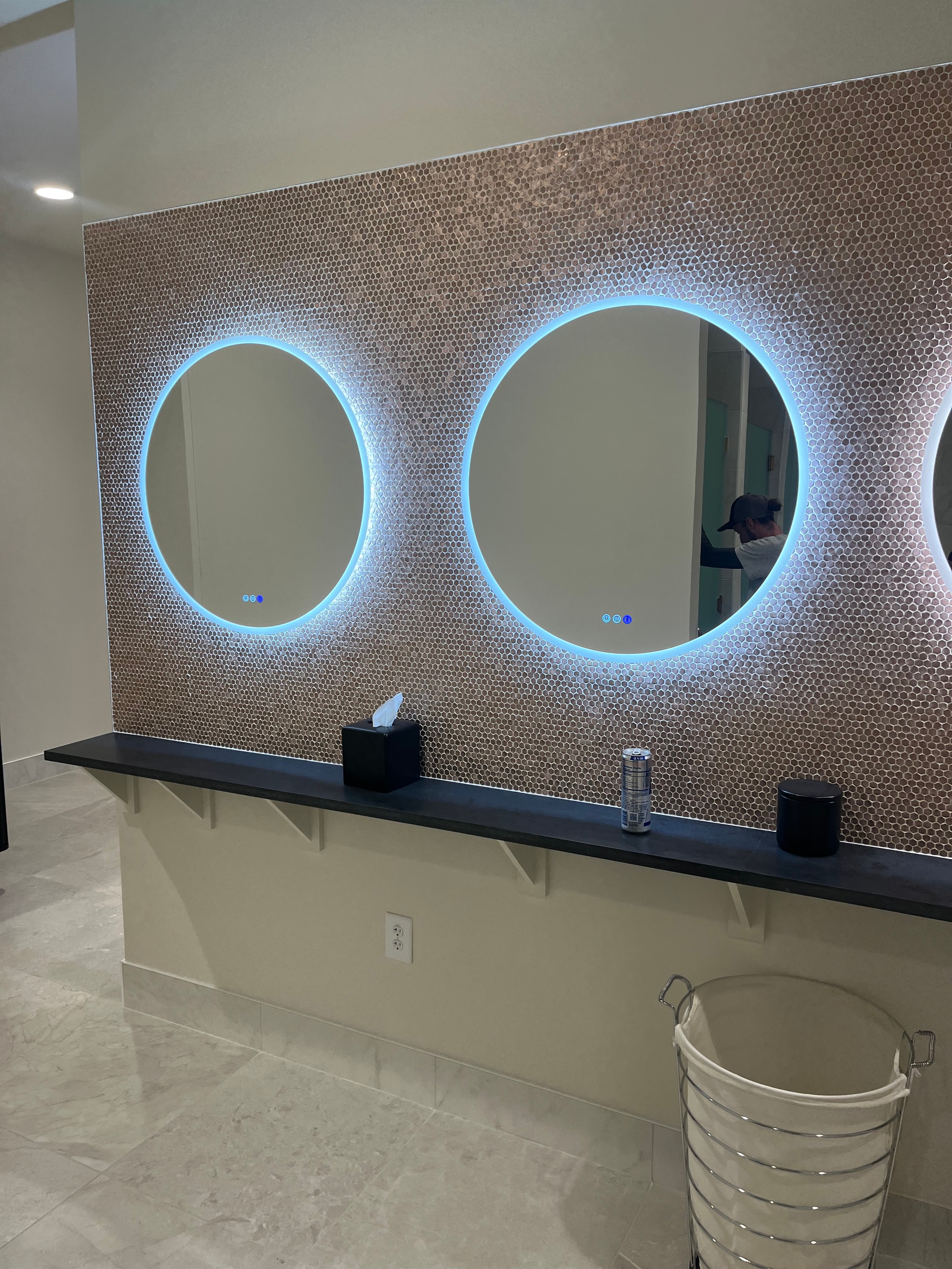 Custom glass door installation